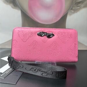 Ed Hardy Bubblegum Pink Wallet
